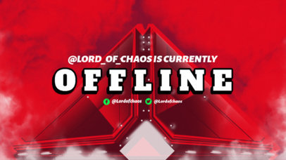 Destiny-Inspired Twitch Offline Banner Maker with a Cool Illustration 3221a