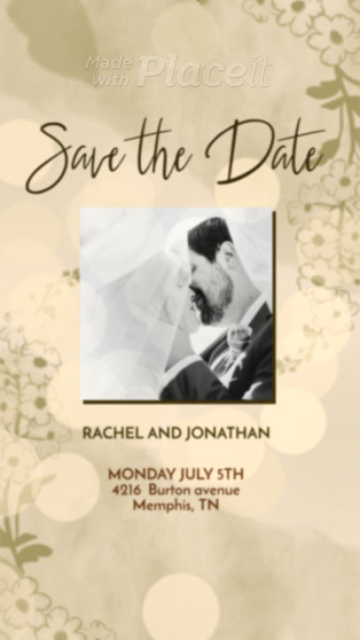 Beautiful Instagram Story Video Maker for a Wedding Announcement 2591