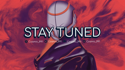 Twitch Offline Banner Maker for Gamers with an Illustration Inspired by Destiny