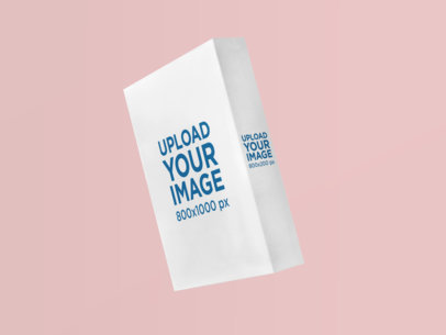 Angled Software Box Template Floating Against a Transparent Backdrop