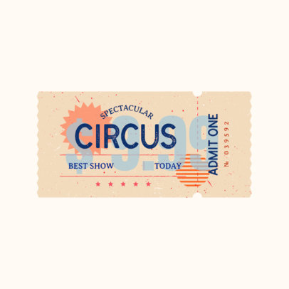 Logo Generator Featuring Carnival Ticket Inspired Graphics