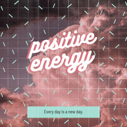 Instagram Post Generator Featuring a Positive Quote with a VSCO-Inspired Filter 3251c