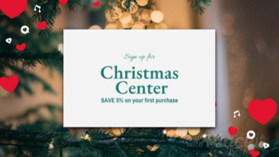 YouTube Ad Video Maker for a Christmas Promo Featuring an Animated Picture 2032a-2667