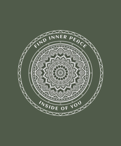 T-Shirt Design Maker Featuring Mandala Art Designs and Quotes 