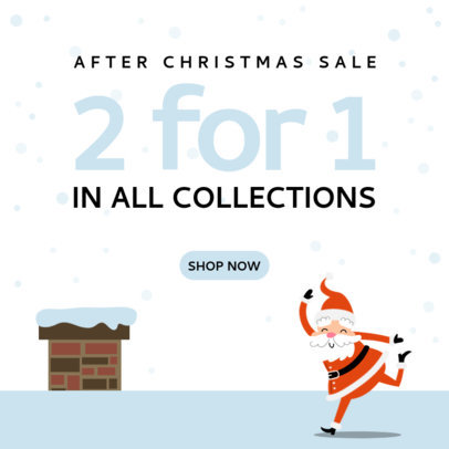 Festive Instagram Post Generator for an After Christmas Sale