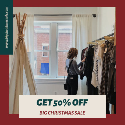 Instagram Post Generator to Announce a Big Xmas Sale 