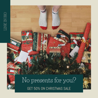 Instagram Post Design Template for a X-mas Special Sale 