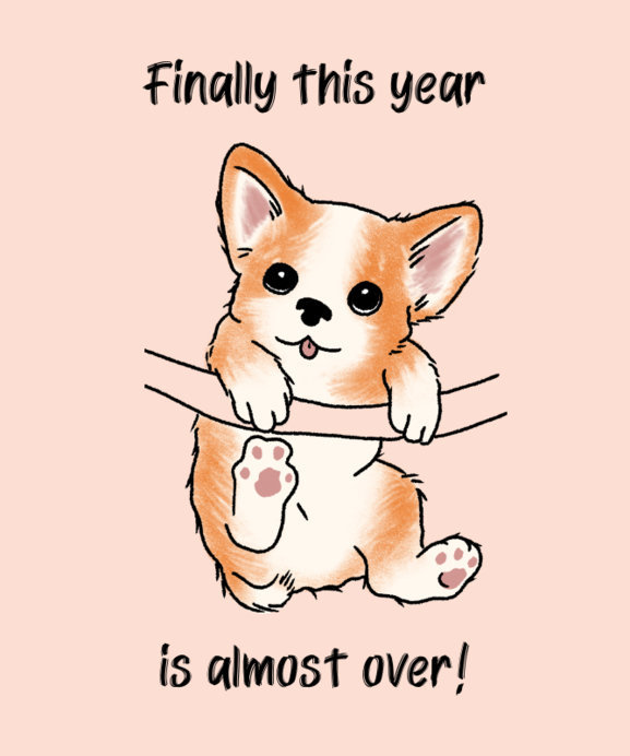 T-Shirt Design Maker Featuring a Cute Corgi Puppy Illustration 