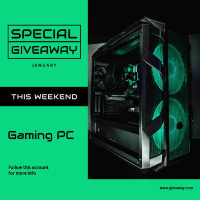 Instagram Post Template for a Special Giveaway for Gamers