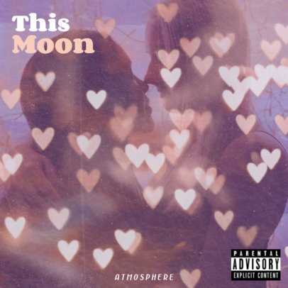 Album Cover Maker for a Love Ballad Compilation with Heart Graphics 3258g