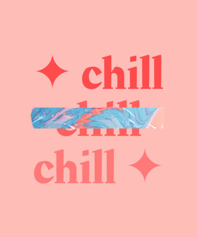 T-Shirt Design Creator with a Strikethrough-Text Quote