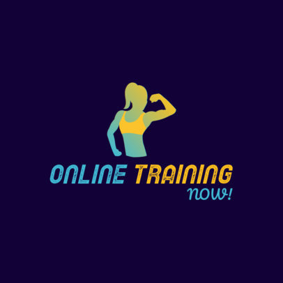Modern Logo Creator for an Online Fitness Coach