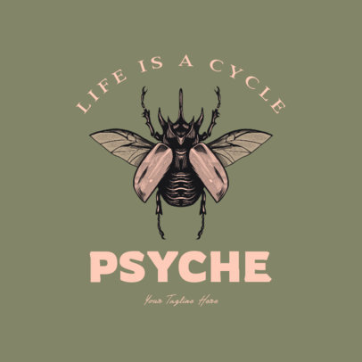 Insect-Themed Logo Maker with a Beetle Graphic