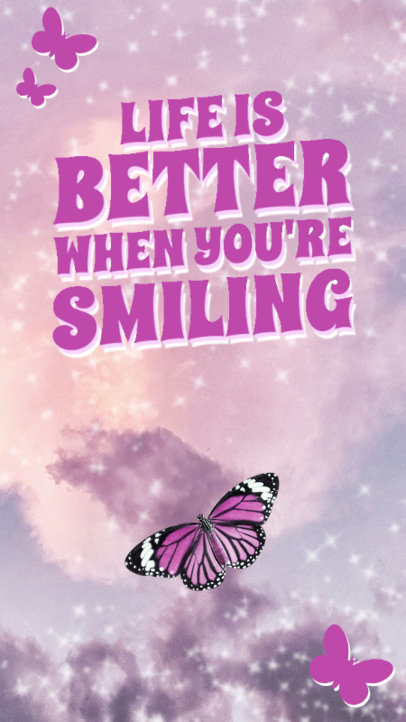 VSCO-Styled Instagram Story Template Featuring a Sparkle Effect 