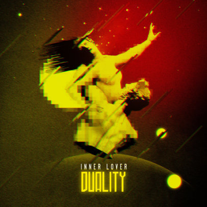 Mixtape Cover Design Creator with Synthwave-Inspired Graphics 3255e