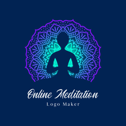Wellness Logo Generator Featuring Meditation Graphics