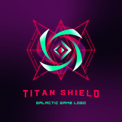 Colorful Logo Template Featuring a Galactic Figure 3949b