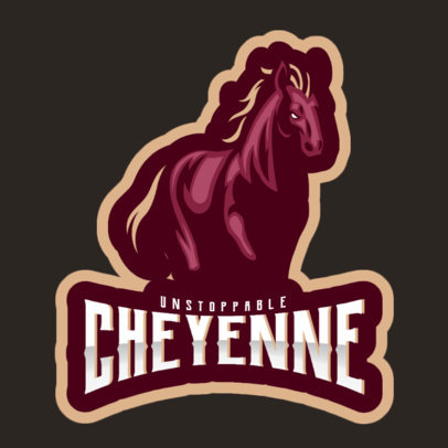 Sports Logo Maker Featuring a Majestic Stallion