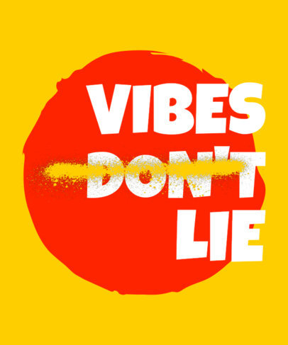 Colorful T-Shirt Design Maker with Strikethrough Text and a Cool Layout