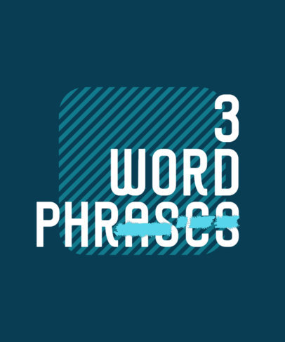 T-Shirt Design Creator Featuring a Modern Pattern and a Brush Stroke