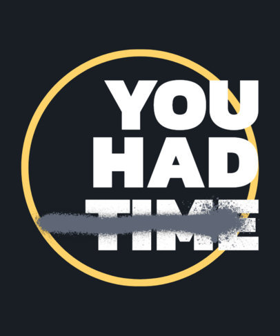 Cool T-Shirt Design Creator with Bold Typographies and a Brush Stroke