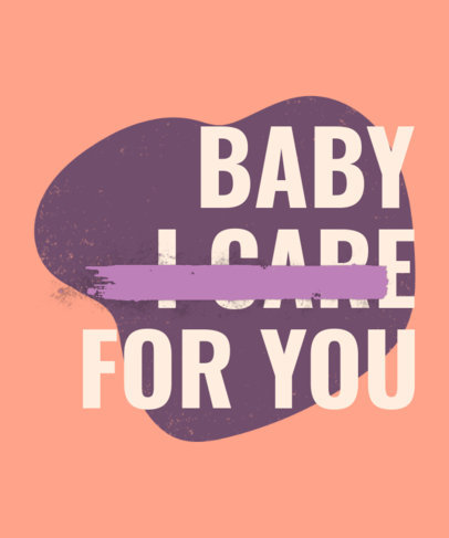 Typography-Based T-Shirt Design Creator Featuring a Brush Stroke