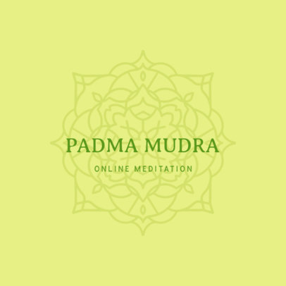 Logo Generator for a Meditation Center with a Mandala Graphic