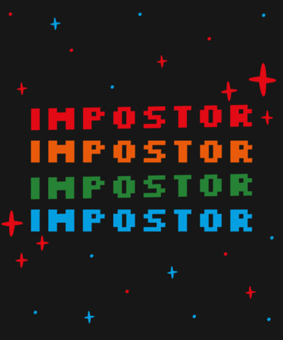 T-Shirt Design Generator Featuring an 8-bit Style Typography