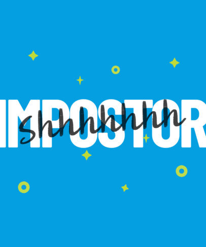 Colorful T-Shirt Design Template Featuring Contrasting Typographies