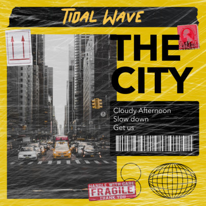 Album Cover Maker for Alternative Music Featuring a Trendy Style