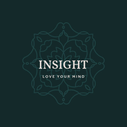 Mandala-Inspired Logo Maker for Wellness Centers