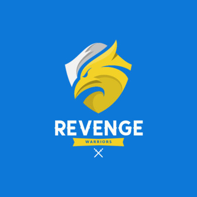 eSports Logos Template with a Minimalist Eagle