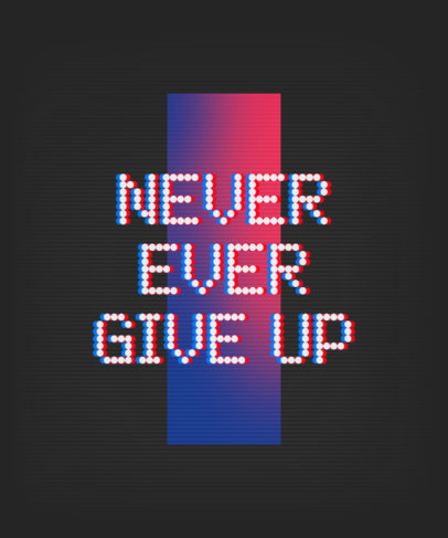 Retro T-Shirt Design Maker with an Inspirational Quote