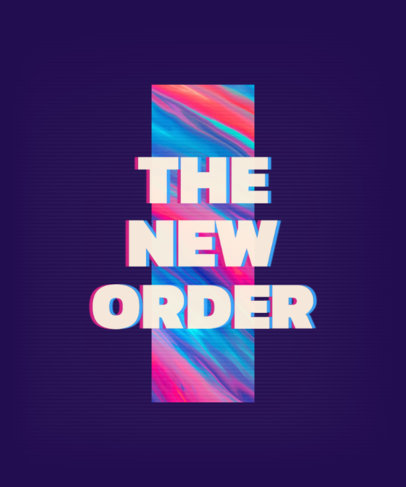 T-Shirt Design Generator Featuring a Glitching Quote