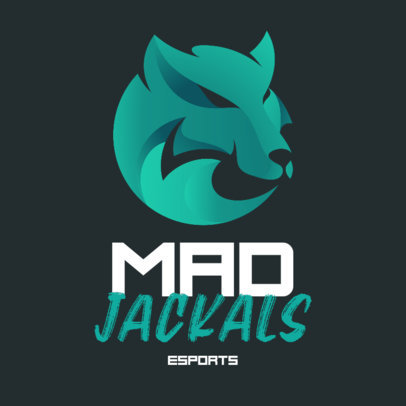eSports Mascot Logo Template With a Minimalistic Graphic