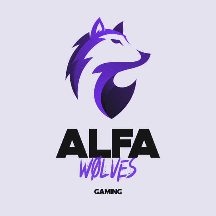 Gaming Logo Generator with an Abstract Graphic of a Wolf