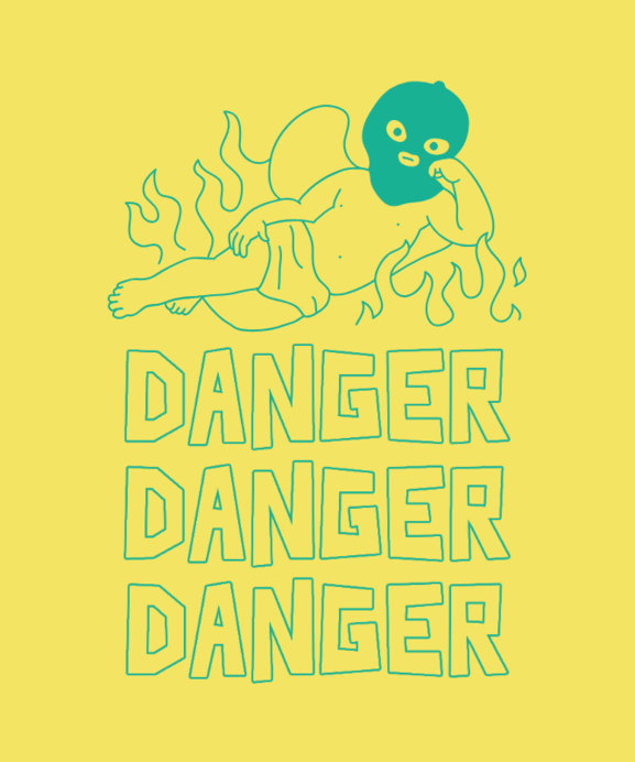 Placeit - T-Shirt Design Creator Featuring a Burning Cupid Illustration