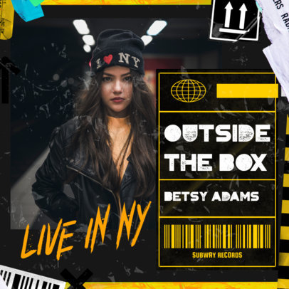 Album Art Maker for an R&B Female Singer Featuring Urban-Styled Graphics 