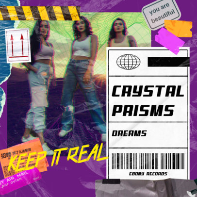 Album Art Generator for Hip-Hop Female Artists Featuring a Plastic Texture 3275h