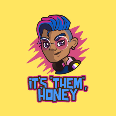 Twitch Emote Logo Maker with Non-Binary Characters 