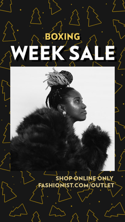 Instagram Story Maker for a Boxing Week Sale Announcement 