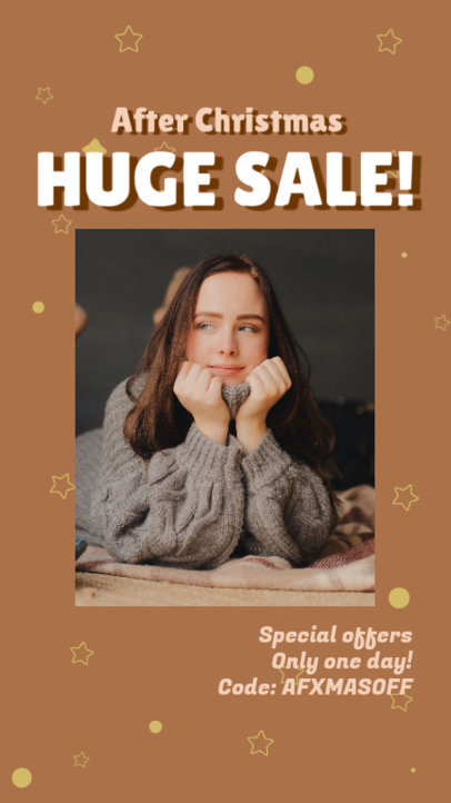 Instagram Story Generator for an After Christmas Sale Announcement 