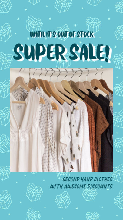 Instagram Story Design Generator for After Xmas Fashion Deals 