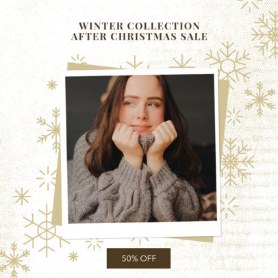 Instagram Post Generator for an After X-Mas Fashion Sale 3282g