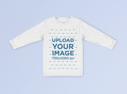 Mockup of a Heather Sweatshirt with Its Sleeves Spread on a Plain Surface 41792-r-el2