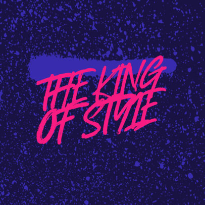 Streetwear Logo Template Featuring a Graffiti Aesthetic