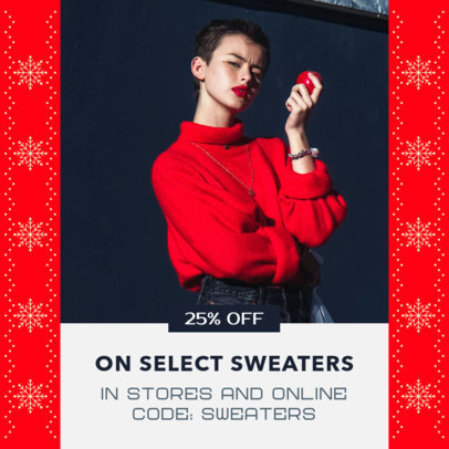 Instagram Post Generator for a Apparel Store's Sale