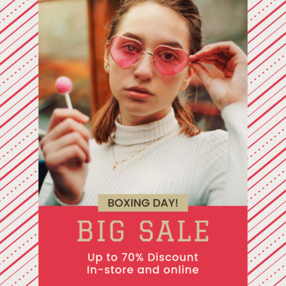 Instagram Post Creator for a Special Boxing Day Sale