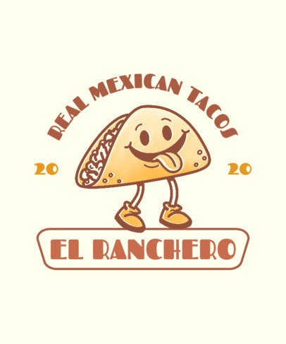 Fun T-Shirt Design Maker with a Cartoonish Taco Graphic