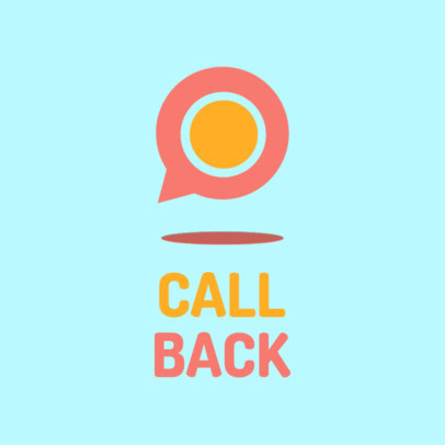 App Logo Template Featuring a Chat Globe Graphic